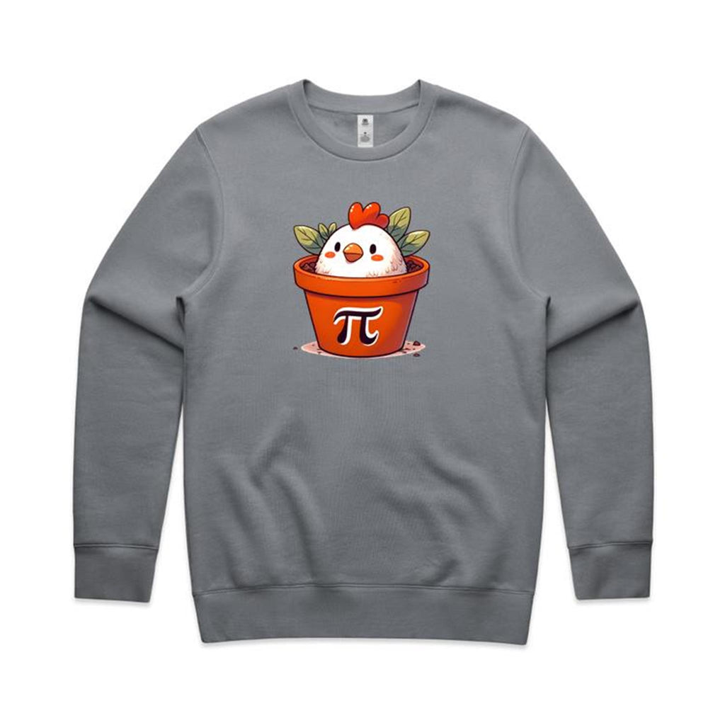 Chicken Pot Pi - AS Colour Stencil Crew Sweatshirt Gravel Sweatshirt Printed In Australia