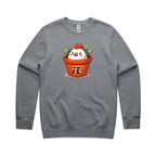 Chicken Pot Pi - AS Colour Stencil Crew Sweatshirt Gravel Sweatshirt Printed In Australia