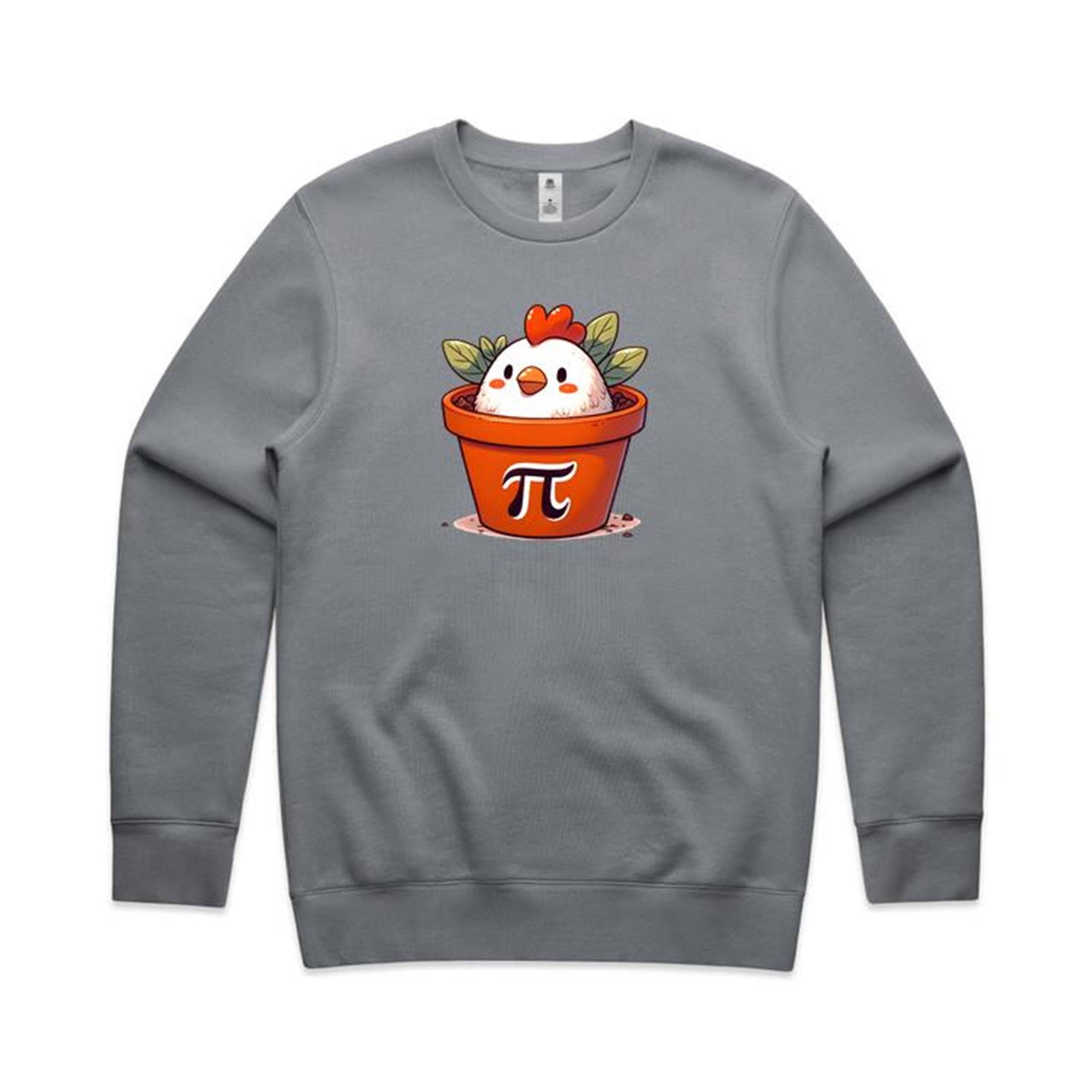 Chicken Pot Pi - AS Colour Stencil Crew Sweatshirt Gravel Sweatshirt Printed In Australia