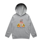 Travel Is Always A Good Idea - Kids Hoodie Grey Marle Kids Hoodie Printed In Australia