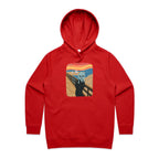 Alien Scream - Womens Hoodie Red Womens 2XL Womens Hoodie Printed In Australia Sci Fi