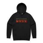 Self Proclaimed Genius - Mens Hoodie Black Mens Hoodie Printed In Australia Science