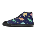 Dinosaurs - Kids High Top Canvas Shoes