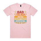 Dad, The Man Who Has Everything, Except A Full Head Of Hair - Mens T-shirt