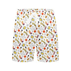 Super Dog Men's Mid-Length Beach Shorts Men's Mid-Length Beach Shorts animal comic Printed Offshore