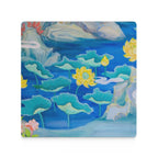 Watercolour Pond - Ceramic Coasters (Square) Ceramic Coasters Printed Offshore