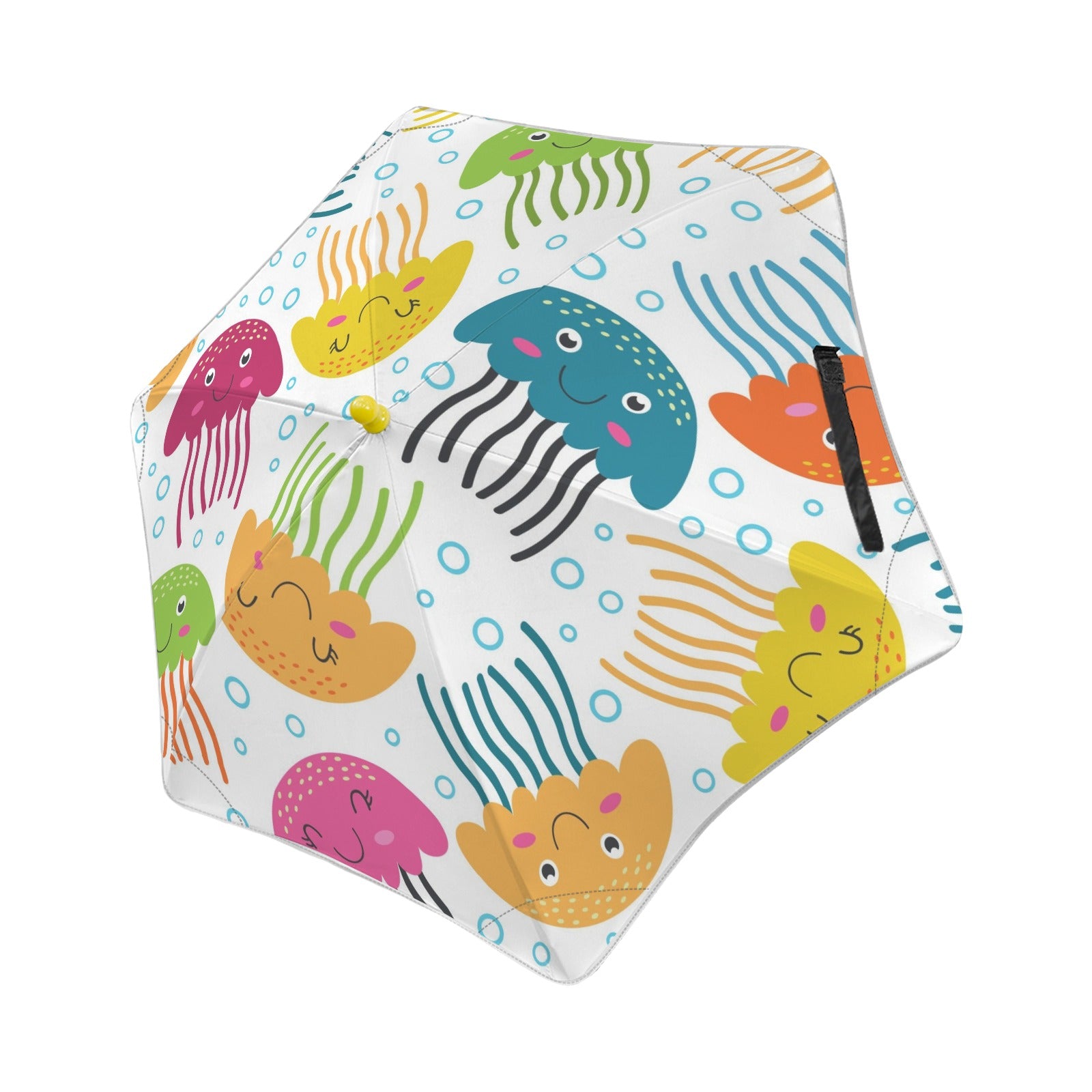 Jellyfish Kids Safe Round Corner Umbrella One Size Kids Safe Round Corner Umbrella animal Ocean Printed Offshore