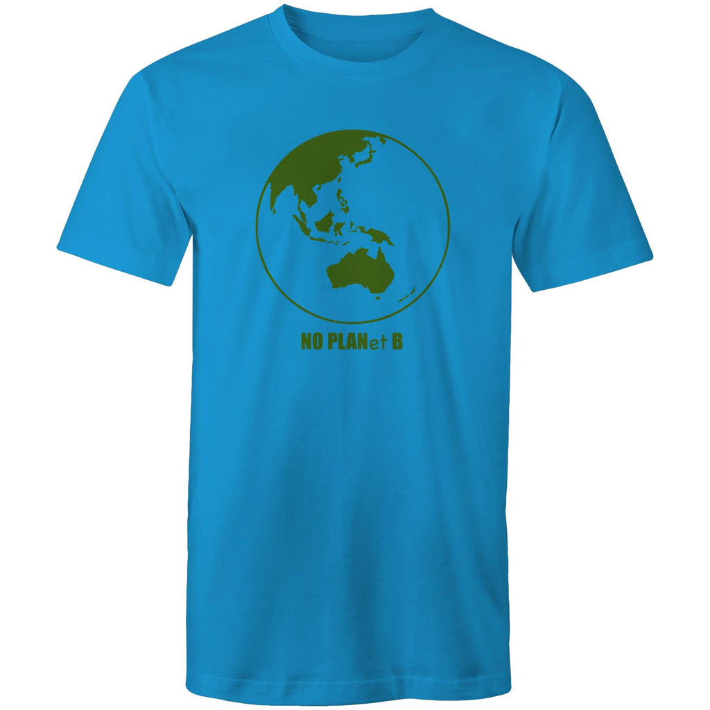 No Planet B, Earth - Mens T-Shirt Arctic Blue Mens T-shirt Environment Printed In Australia