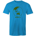 No Planet B, Earth - Mens T-Shirt Arctic Blue Mens T-shirt Environment Printed In Australia