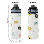 Love Message - Insulated Water Bottle with Dual-Use Lid (18oz) Insulated Water Bottle with Dual-Use Lid (18oz) Love Printed Offshore