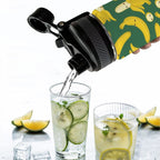 Happy Bananas - Insulated Water Bottle with Dual-Use Lid (18oz) Insulated Water Bottle with Dual-Use Lid (18oz) Food Printed Offshore