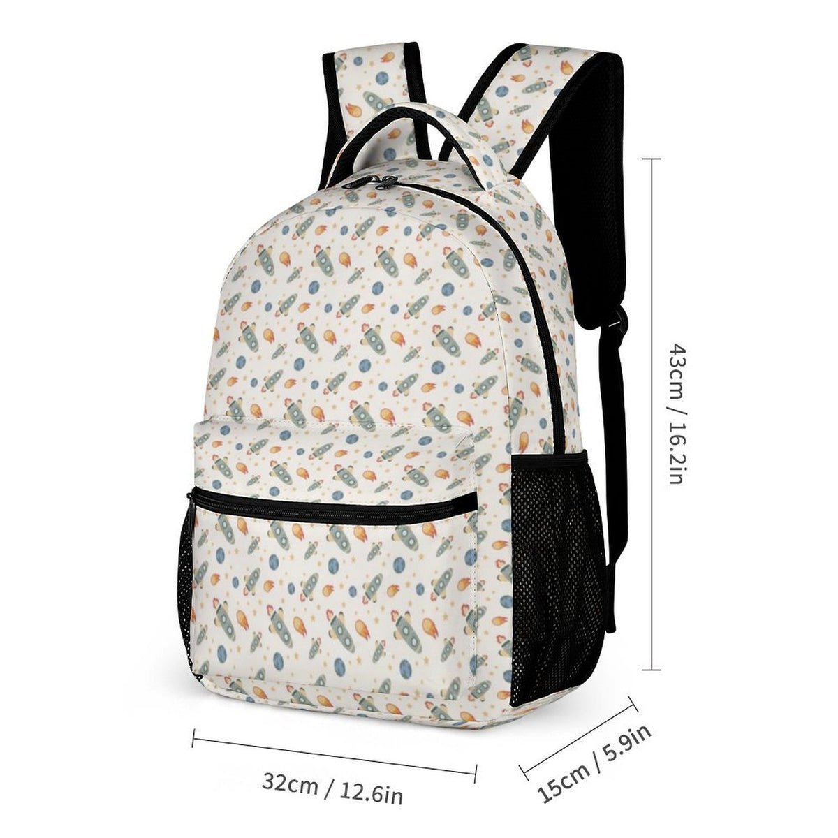 Rockets Backpack, Lunch Bag & Pencil Case Set
