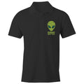 Alien Humans Aren't Real AS Colour Chad Polo Shirt