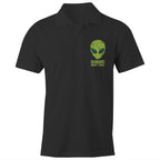 Alien Humans Aren't Real AS Colour Chad Polo Shirt