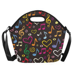Music Notes - Neoprene Lunch Bag Neoprene Lunch Bag Printed Offshore