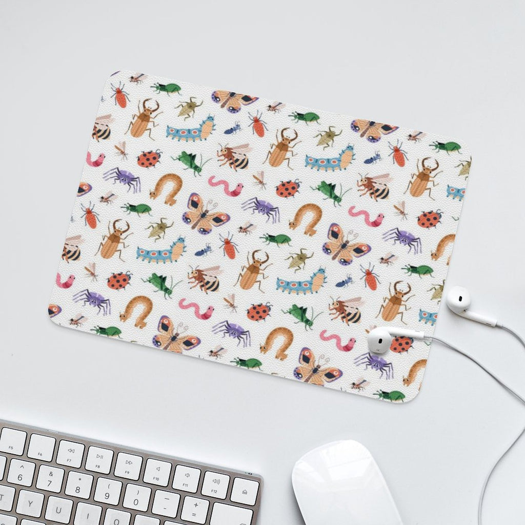 Cute Little Bugs Leather Mouse Pad Leather Mouse Pad animal Printed Offshore