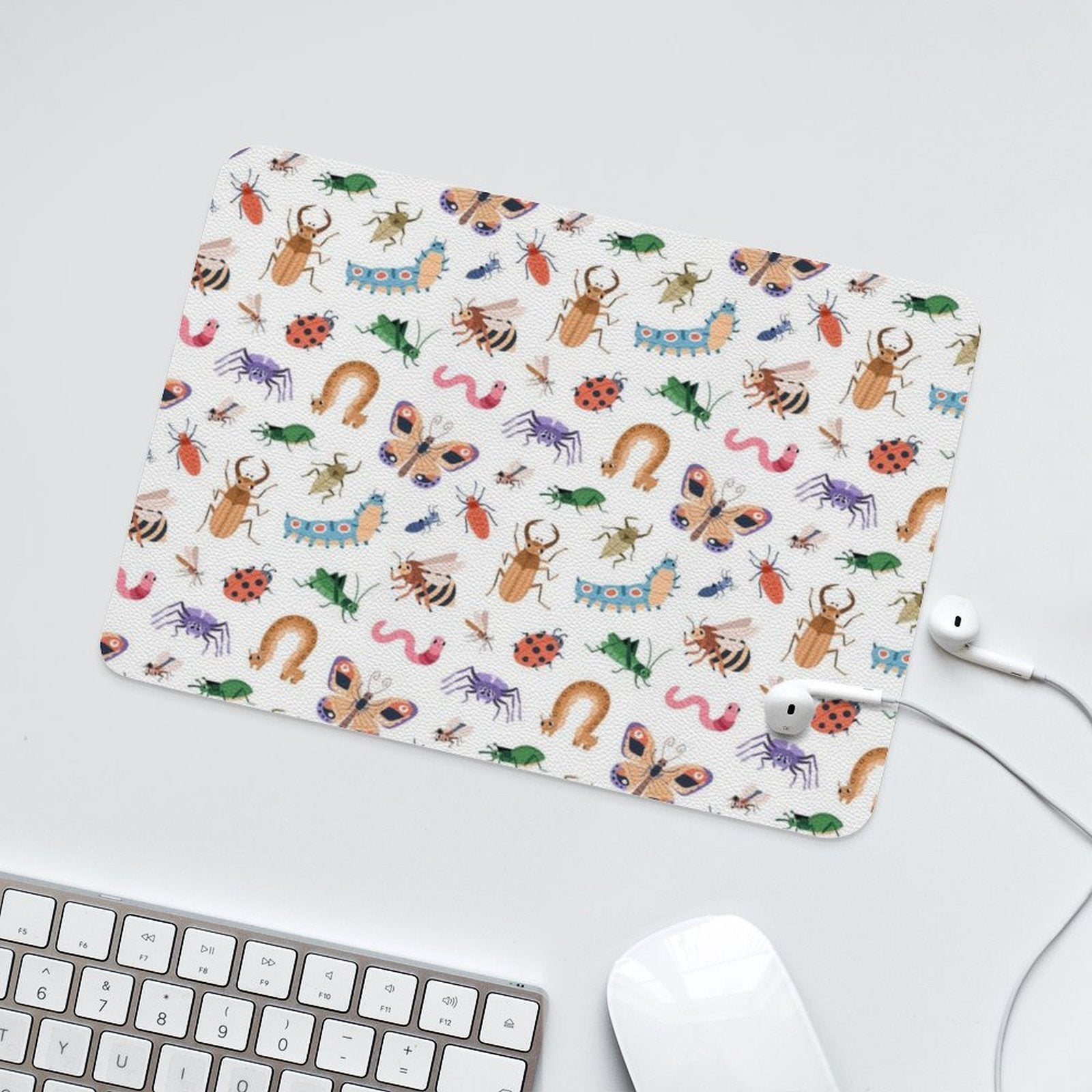 Cute Little Bugs Leather Mouse Pad Leather Mouse Pad animal Printed Offshore