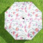 Pink Eucalyptus Flowers - Semi-Automatic Foldable Umbrella (Model U12) Semi-Automatic Foldable Umbrella (U12)