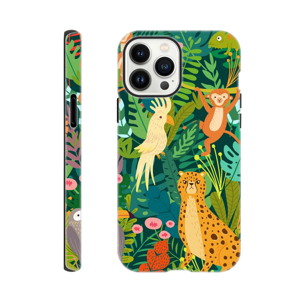 Tropical Jungle Animals - Apple iPhone Tough case iPhone 13 Pro Max iPhone Tough Case animal Globally Fulfilled