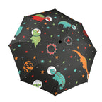 Astronaut Dinosaurs - Semi-Automatic Foldable Umbrella (Model U12) One Size Semi-Automatic Foldable Umbrella (U12)