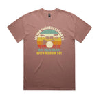 Never Underestimate An Old Man With A Drum Set - AS Colour Heavy Faded Tee