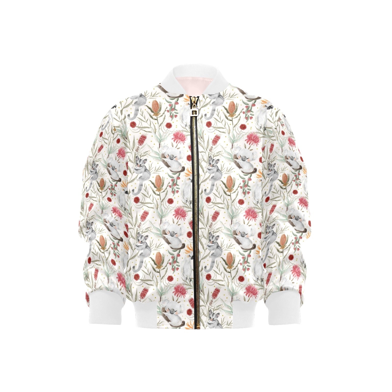 Australian Plants And Animals Kids Bomber Jacket
