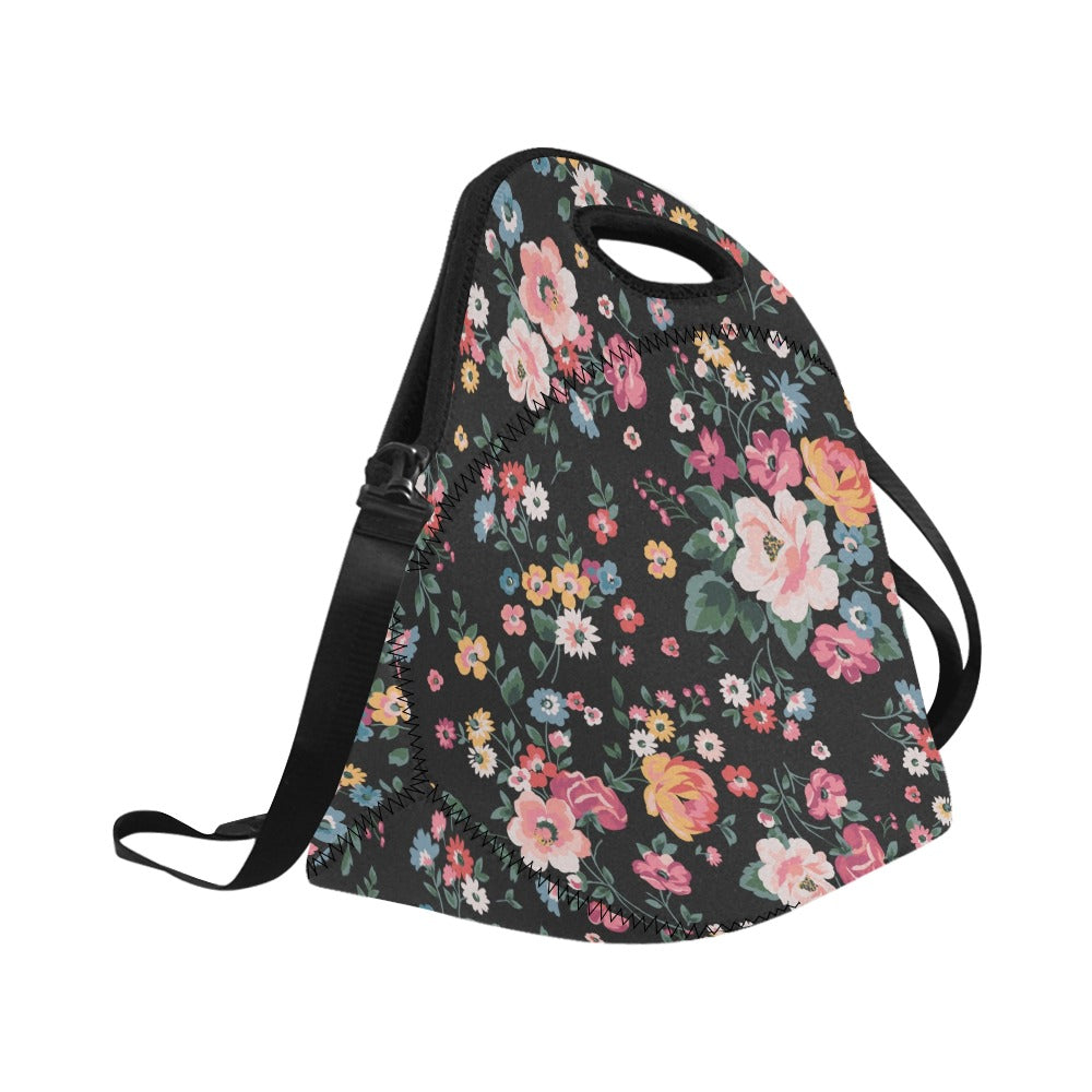 Pretty Floral - Neoprene Lunch Bag Neoprene Lunch Bag Printed Offshore