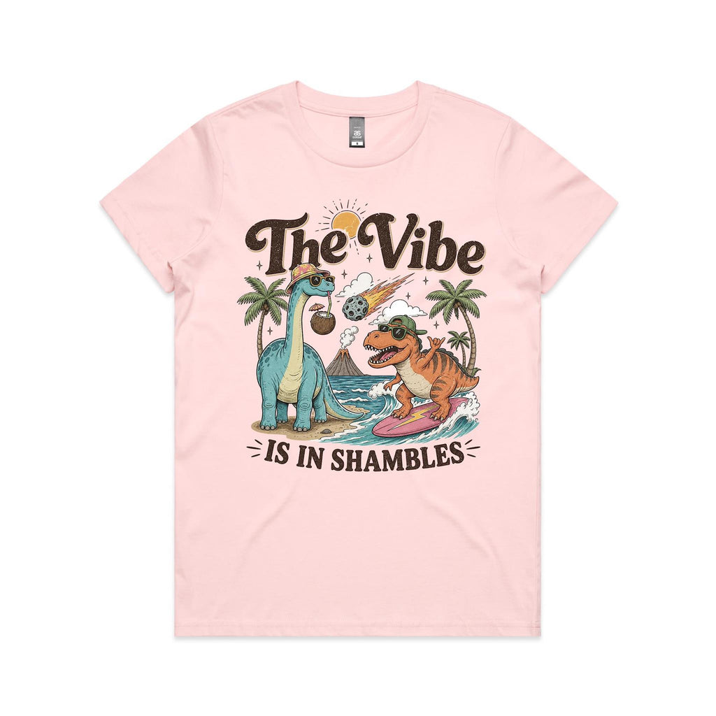 Dinosaurs The Vibe Is In Shambles Women's AS Colour T-shirt
