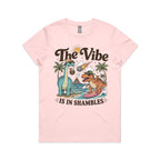 Dinosaurs The Vibe Is In Shambles Women's AS Colour T-shirt