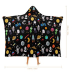 Fun Space Kids Hooded Blanket 100cm x 130cm