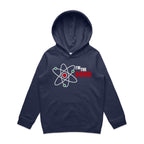 I'm The Bomb, Atom - Kids Hoodie Midnight Blue Kids Hoodie Printed In Australia