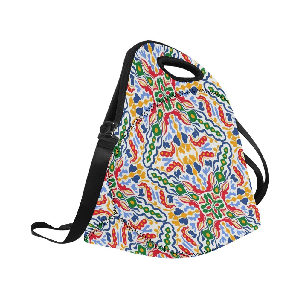 Bright Burst Neoprene Lunch Bag/Large (Model 1669) Neoprene Lunch Bag Printed Offshore