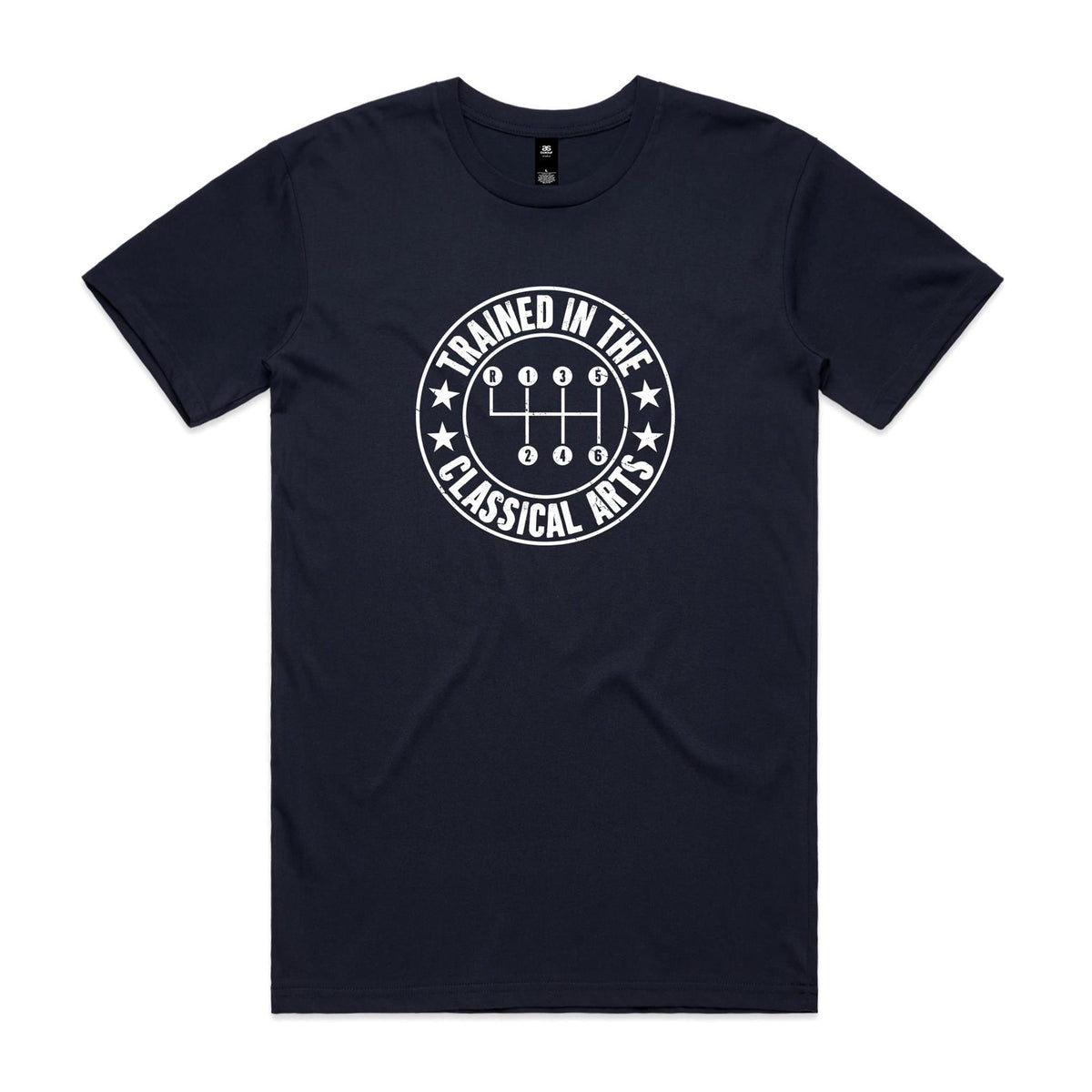 Manual Car Gears Men's AS Colour T-shirt Navy Mens T-shirt Printed In Australia