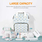 UFO's Multi-Function Backpack, Nappy / Diaper Bag Multi-function Backpack, Nappy / Diaper Bag Printed Offshore Sci Fi