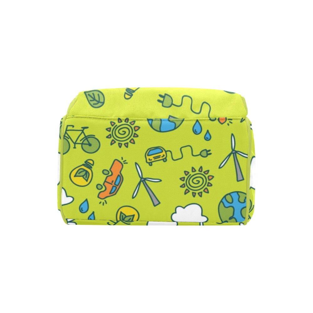 Go Green - Multi-Function Backpack, Nappy / Diaper Bag