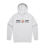 More Espresso, Less Depresso Men's AS Colour Hoodie White Marle Mens Hoodie Coffee Printed In Australia
