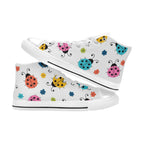Ladybugs - Women's High Top Canvas Shoes