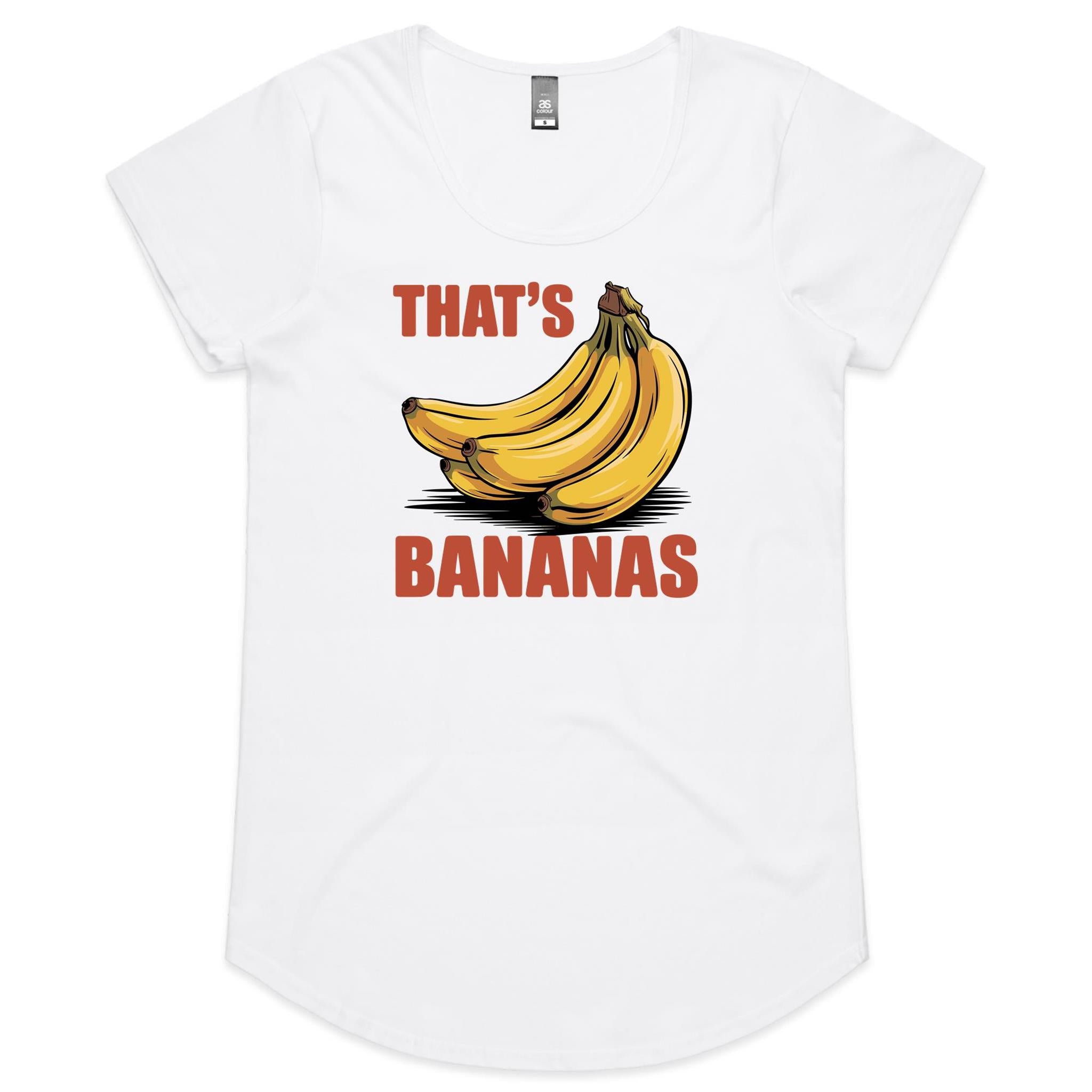 That's Bananas Women's AS Colour Scoop Neck T-Shirt