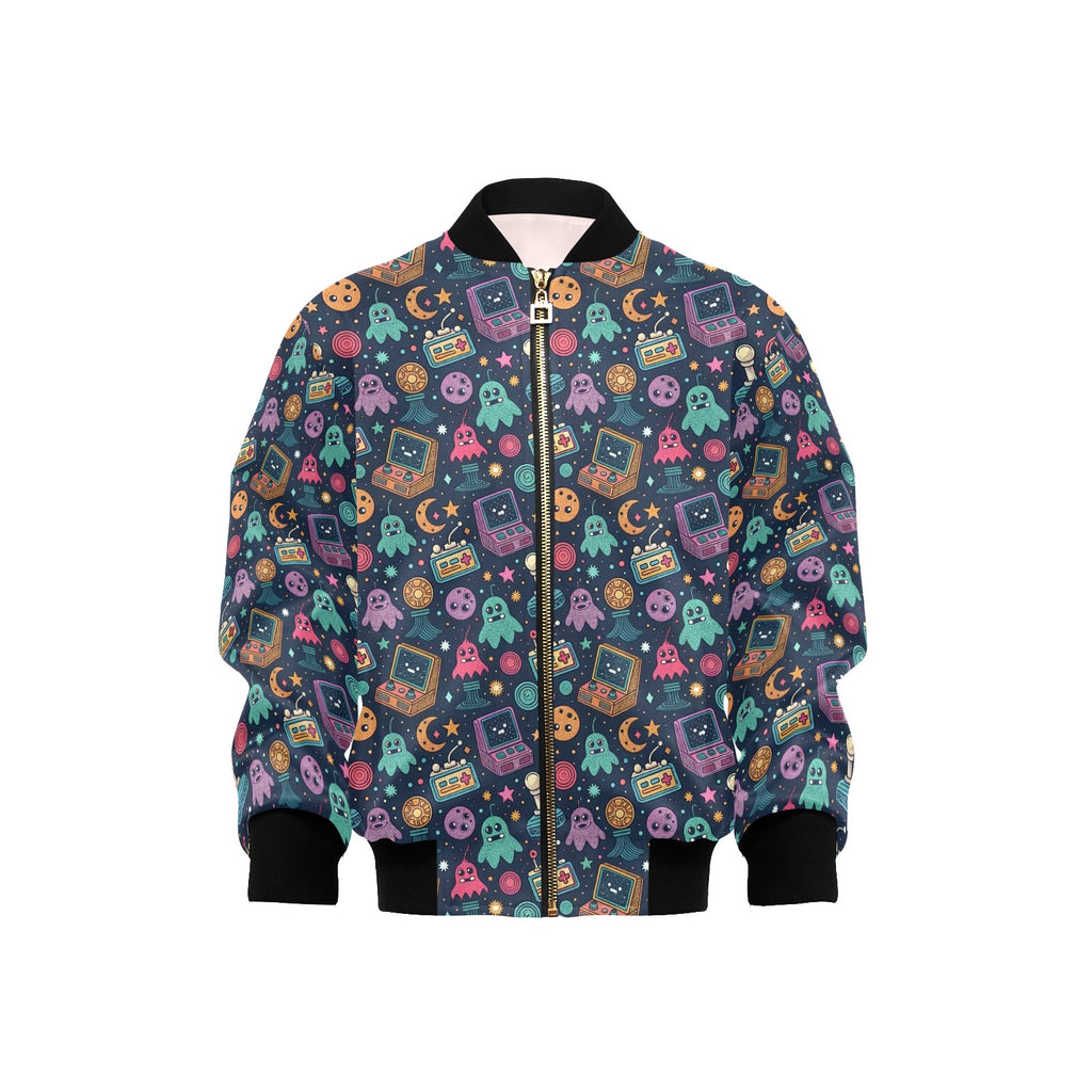 Space Arcade Kids Bomber Jacket