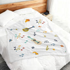 Music Time - Double-Layer Fleece Blanket 51"x59"