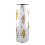 Flower Lines - 20oz Tall Skinny Tumbler with Lid and Straw