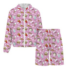 Fast Food Men's Lightweight Sun Hoodie & Shorts Set Men's Lightweight Sun Hoodie & Shorts Food Printed Offshore