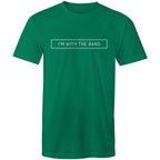 I'm With The Band - Mens T-Shirt Kelly Green Mens T-shirt Music Printed In Australia