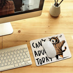 Can't Adult Today, Cat Leather Mouse Pad Leather Mouse Pad animal Printed Offshore