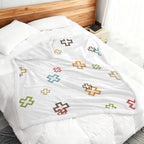 Plus And X - Double-Layer Fleece Blanket 51"x59"