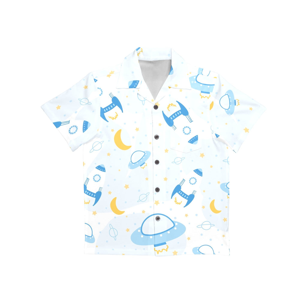 Spaceships And UFO's - Junior Kids Hawaiian Shirt