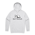 Don't Disturb, Panda - Mens Hoodie White Marle Mens Hoodie animal Printed In Australia