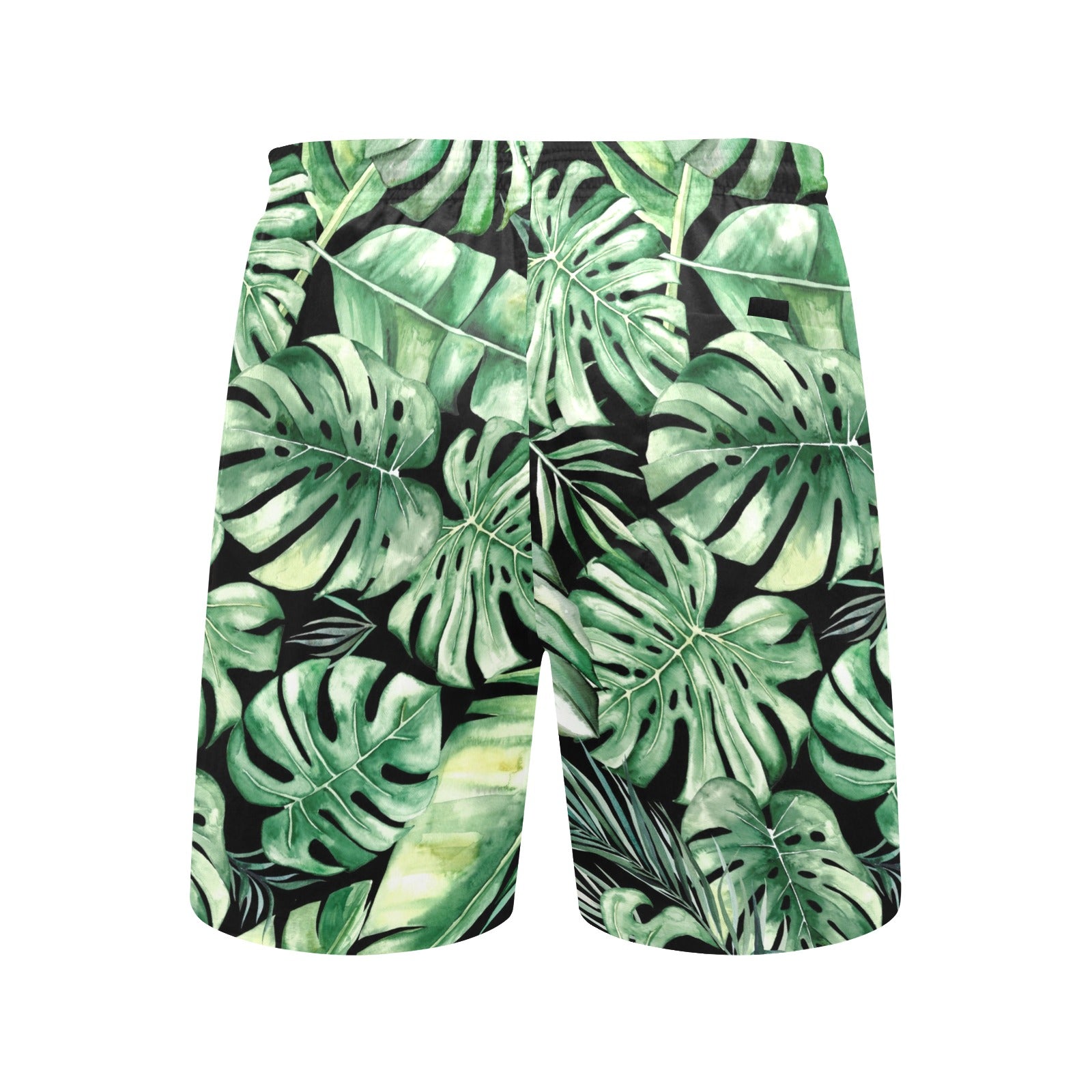 Jungle Leaves - Men's Mid-Length Beach Shorts Men's Mid-Length Beach Shorts Plants Printed Offshore