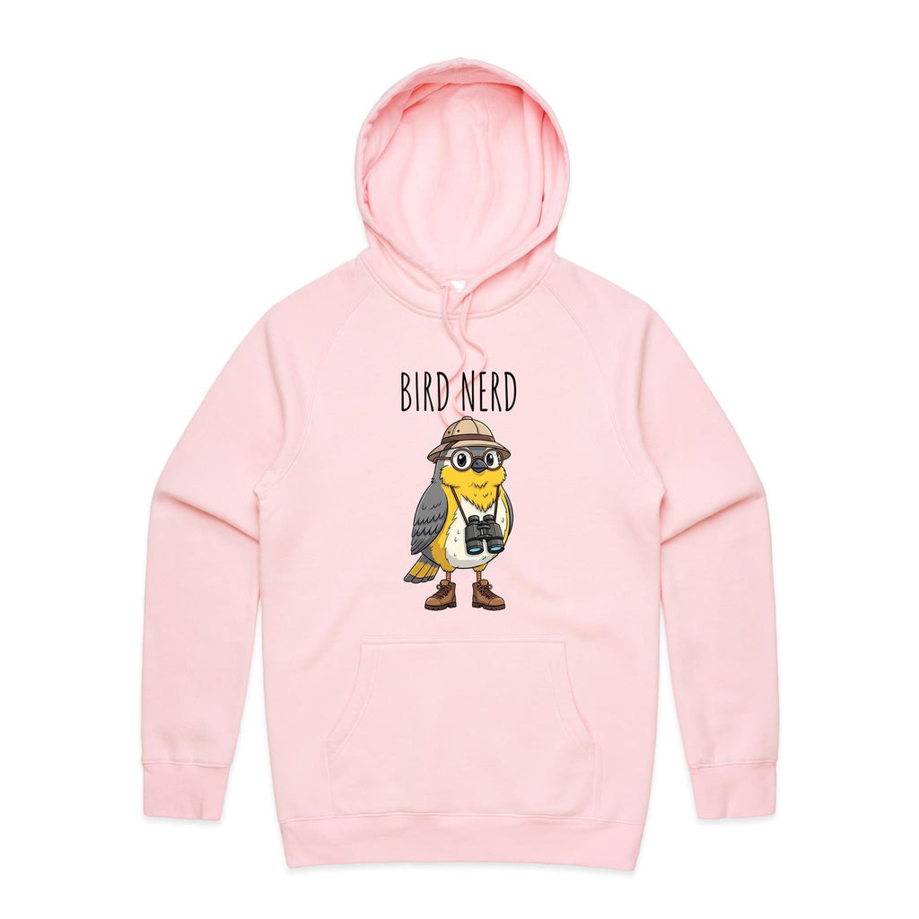 Bird Nerd 2 Men's AS Colour Hoodie Pink Mens Hoodie animal Birds Printed In Australia