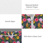 Tropical Floral Men's Lightweight Sun Hoodie & Shorts Set Men's Lightweight Sun Hoodie & Shorts Plants Printed Offshore